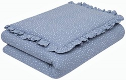 Slika od 2- delna posteljnina Infantilo muslin DOTS BLUE 