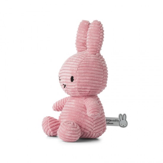 Slika od Miffy zajček mehka igrača Corduroy 23 cm - PINK 