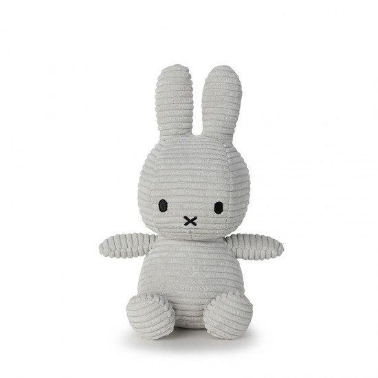 Slika od Miffy zajček mehka igrača Corduroy 23 cm - SOFT GREY