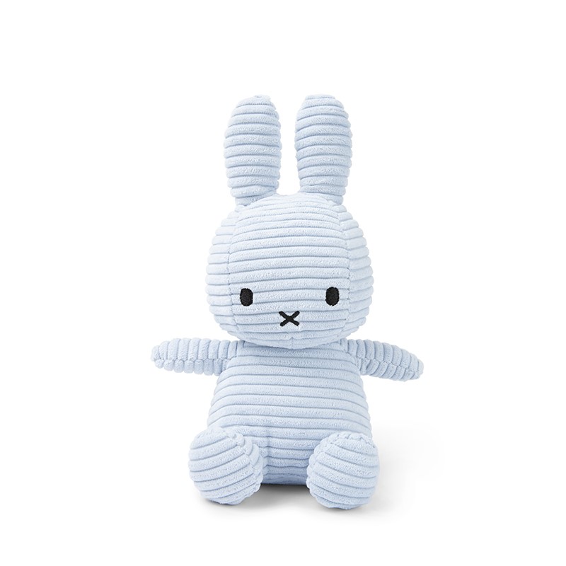 Slika od Miffy zajček mehka igrača Corduroy 23 cm  - ICE BLUE