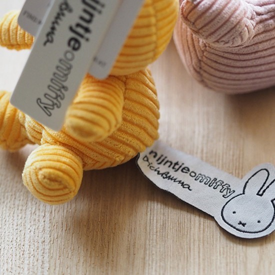 Slika od Miffy zajček obesek za ključe Corduroy Yellow